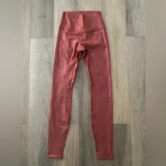 lululemon athletica Pants - Lululemon Wunder Under High Rise‎ Leggings 28” Shine
